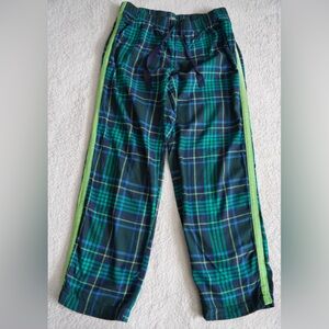 Aerie Plaid Sweatpants in Green and Blue